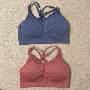 Padded Nursing sports bras with strappy racerback-Large